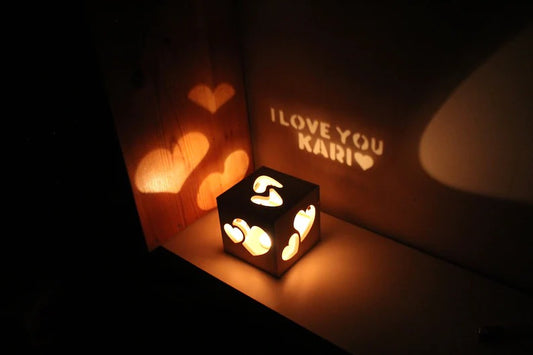 Personalized hollow projection night light