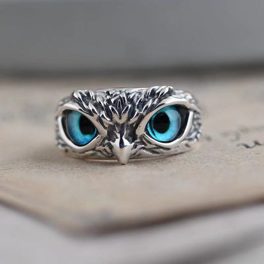 Vintage Owl Ring Adjustable Ring