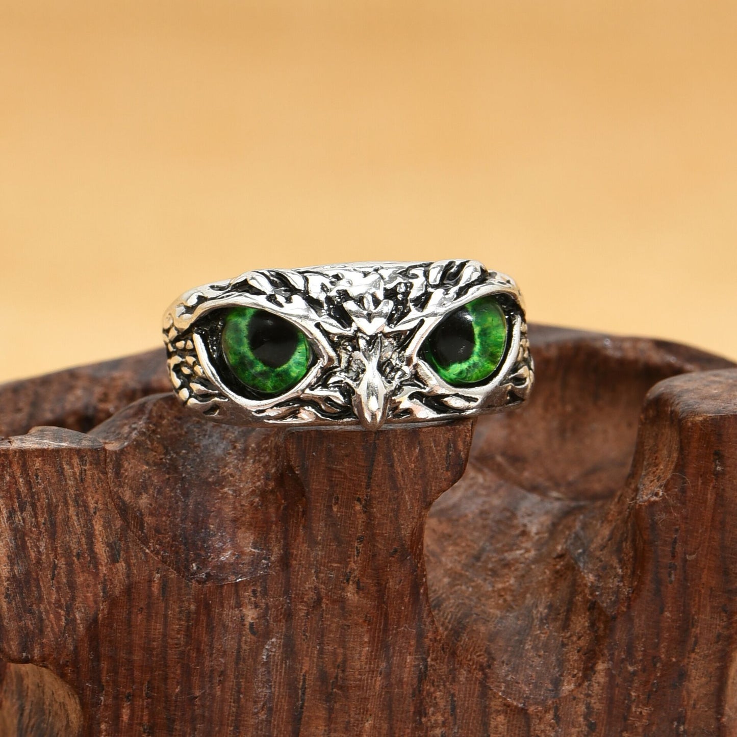 Vintage Owl Ring Adjustable Ring