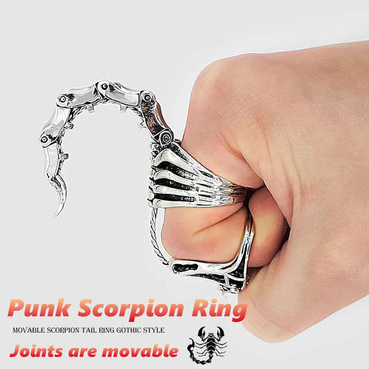 Punk Vintage Scorpion Ring