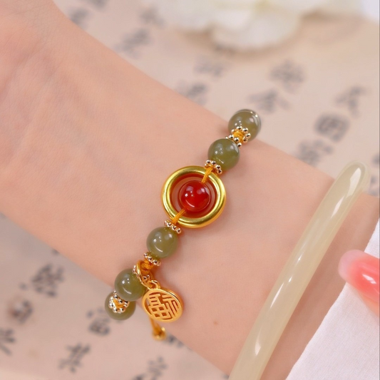 Companion • Emerald Jade stone bracelet