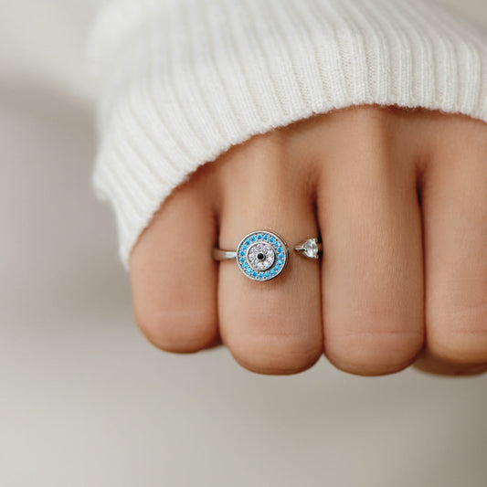 To My Daughter - Evil Eye Fidget Ring