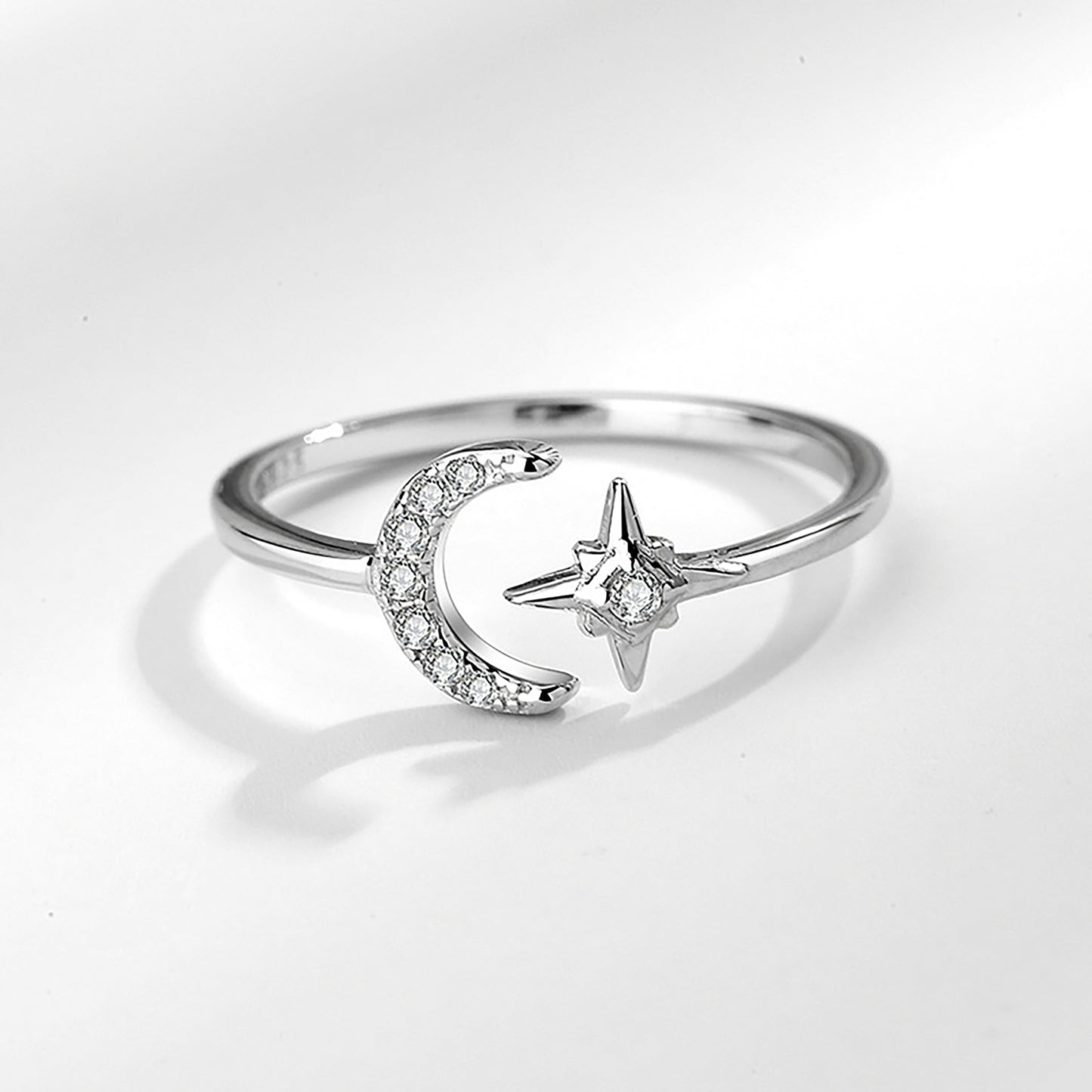 You are my Moon & Star Ring (Silver)