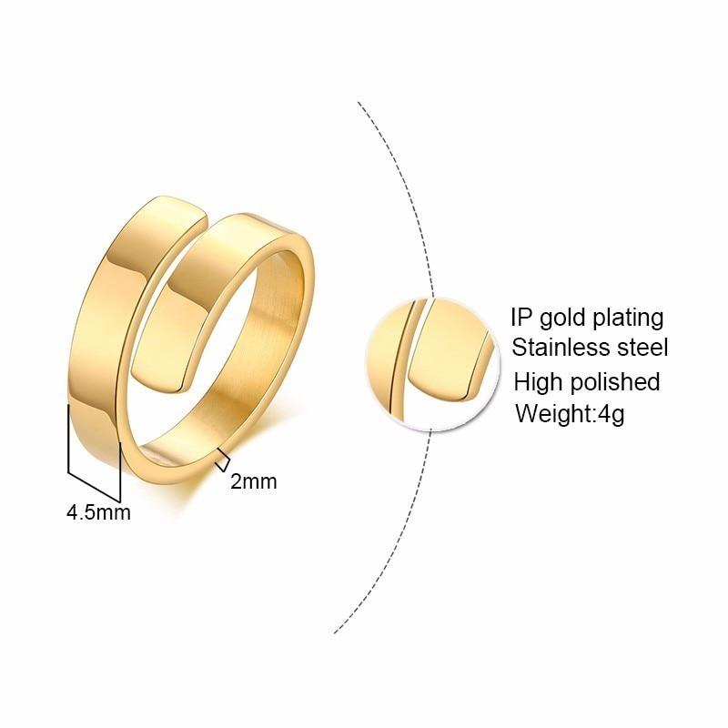 Elegant Adjustable Custom Ribbon Design Name Ring