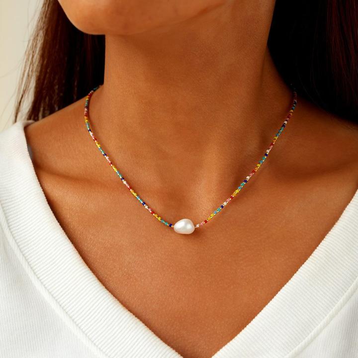 You Are The Pearl Rainbow Necklace