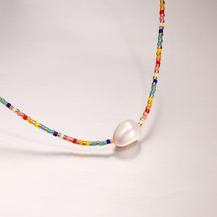 You Are The Pearl Rainbow Necklace