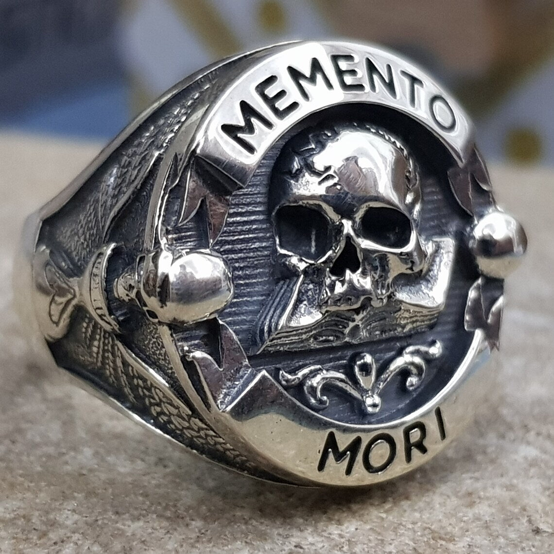 🔥LAST DAY 50% OFF Memento Mori Skull Sterling Silver Ring