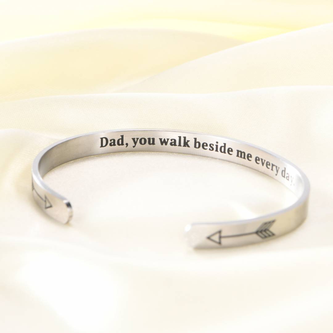 Dad, You Walk Beside Me Every Day Bracelet
