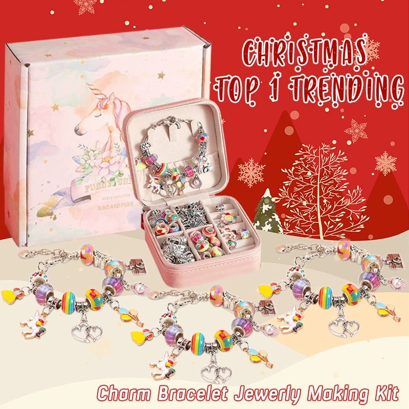 (🎁2022 Christmas Hot Sale- 50% OFF)Charm Bracelet Jewerly Making Kit-BUY 2 FREE SHIPPING