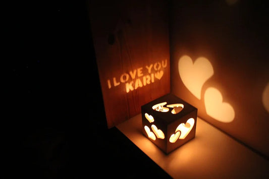 Personalized hollow projection night light