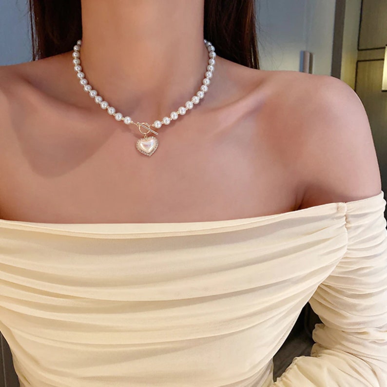 Designer Necklace Luxurys Fashion Pearl Love Necklace Clavicle Chain
