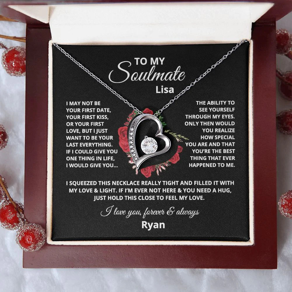 Personalized Gift For Her, To my Soulmate Love Necklace