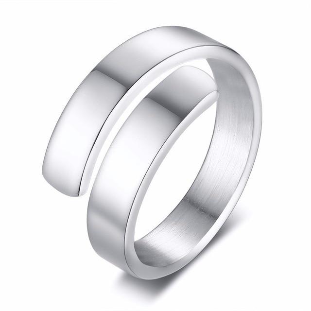 Elegant Adjustable Custom Ribbon Design Name Ring